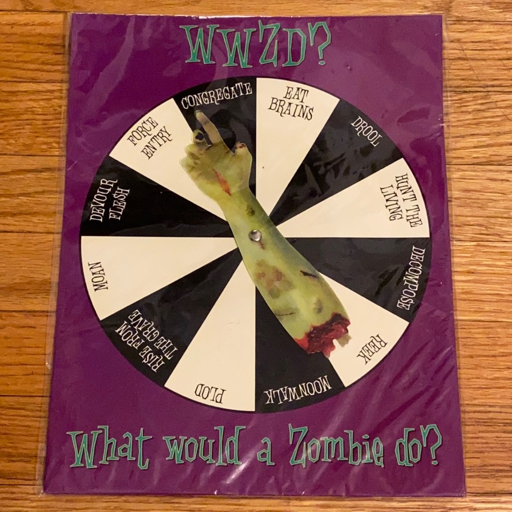 New Zombie Party Game Spinner Board Halloween Walking Dead Last of Us
